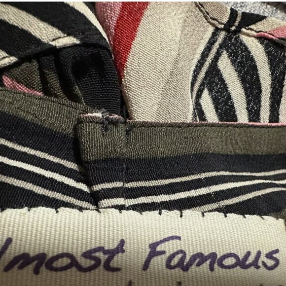 Almost Famous Broadway Costume Piece-Vintage Chevron Stripe Dress Size Small - Picture 9 of 9